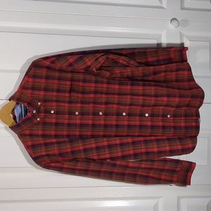 Tommy Hilfiger Shirt Men's XL Red Plaid